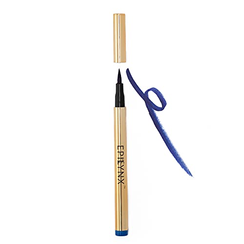 EPILYNX by Dr. Liia Long Lasting Waterproof Liquid Precision Tip Eyeliner | Gluten & Allergen Free, Vegan Eyeliner Pencil |2mL| Blue