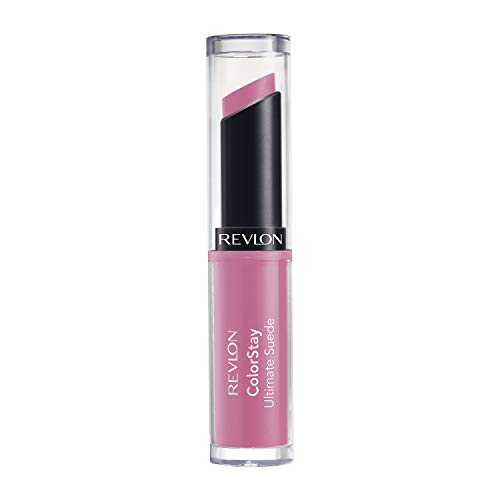 Revlon ColorStay Ultimate Suede Lipstick, Longwear Soft, Ultra-Hydrating High-Impact Lip Color, Formulated with Vitamin E, Silhouette (001), 0.09 oz