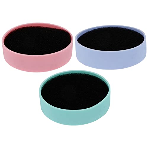 Beaupretty 3Pcs Makeup Brushes Color Removal Cleaner Sponge Eye Shadow Brush Cleaning Pad for Blush Brush Eye Shadow Brush