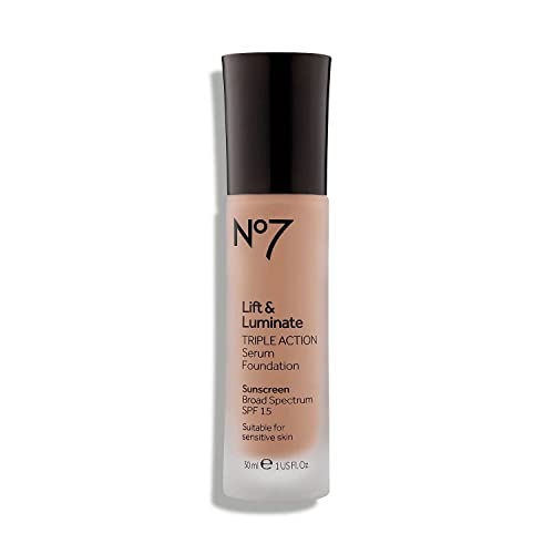 No7 Lift & Luminate TRIPLE ACTION Serum Foundation - Warm Beige