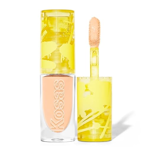 Kosas Mini Revealer Concealer - Medium Coverage Makeup, Conceals Dark Circles Under the Eyes, Dark Spots and Blemishes (Tone 03)