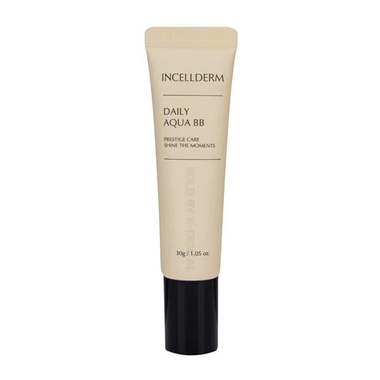 INCELLDERM Korean Beauty Skin Care Daily Aqua BB Cream Blemish Balm Facial Makeup for All Skin types - 30g
