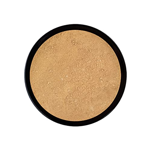 Emani Vegan Cosmetics Perfecting Mineral Crushed Powder Face Foundation - Full Coverage, HD Finish, Pore Minimizing, Silicon Free, 100% Organic, Vegan, Gluten and Cruelty Free, Buildable Coverage