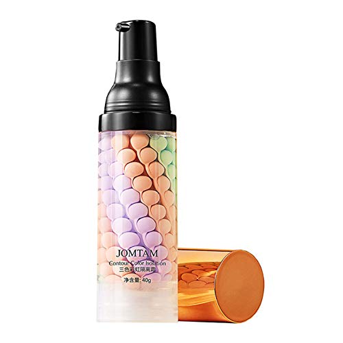 JOMTAM Contour Multi-Color Pink Green Purple Isolation Waterproof Natural Makeup Protection Hydration Oil Balance Moisturizing 40g