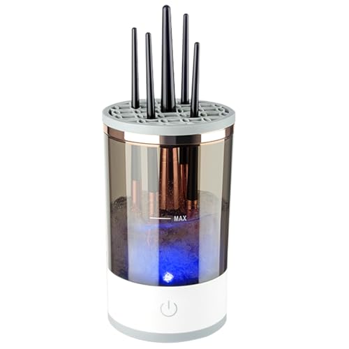 Electric Makeup Brush Cleaner Machine, Automatic Spinning Make Up Brush Cleaners Cleanser Tool Fit for All Size Makeup Brushes