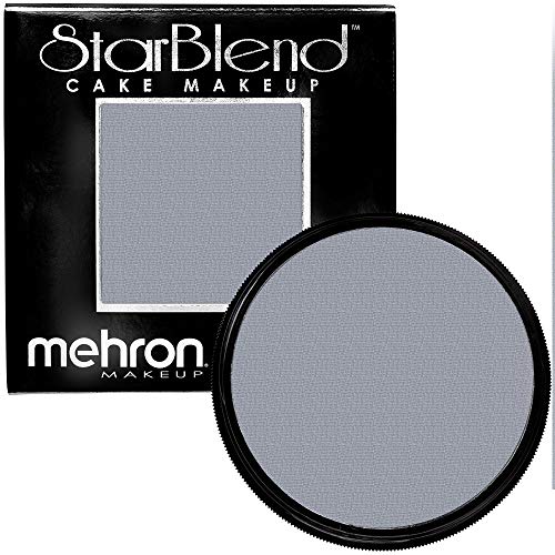 Mehron Makeup StarBlend Cake (2 Ounce) (Monster Grey)