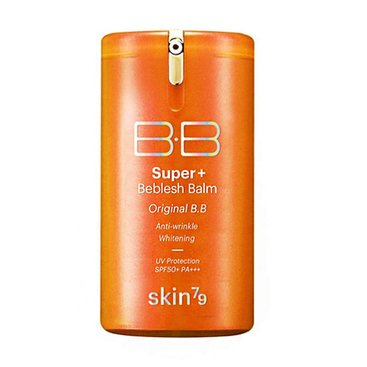 [SKIN79] Super Plus Beblesh Balm Triple Function Orange BB Cream #21 Yellow Beige 1.35 fl.oz. (40 ml) - Rich Vitamin Complex Care Healthy and Vital Skin