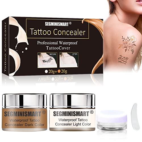 Tattoo Concealer,Tattoo Cover,Scar Concealer,Concealers,Tattoo Cover Up Makeup,Acne Concealer,Body Concealer,Professional Waterproof Concealer to Cover Tattoo,Scar,Birthmarks,Vitiligo