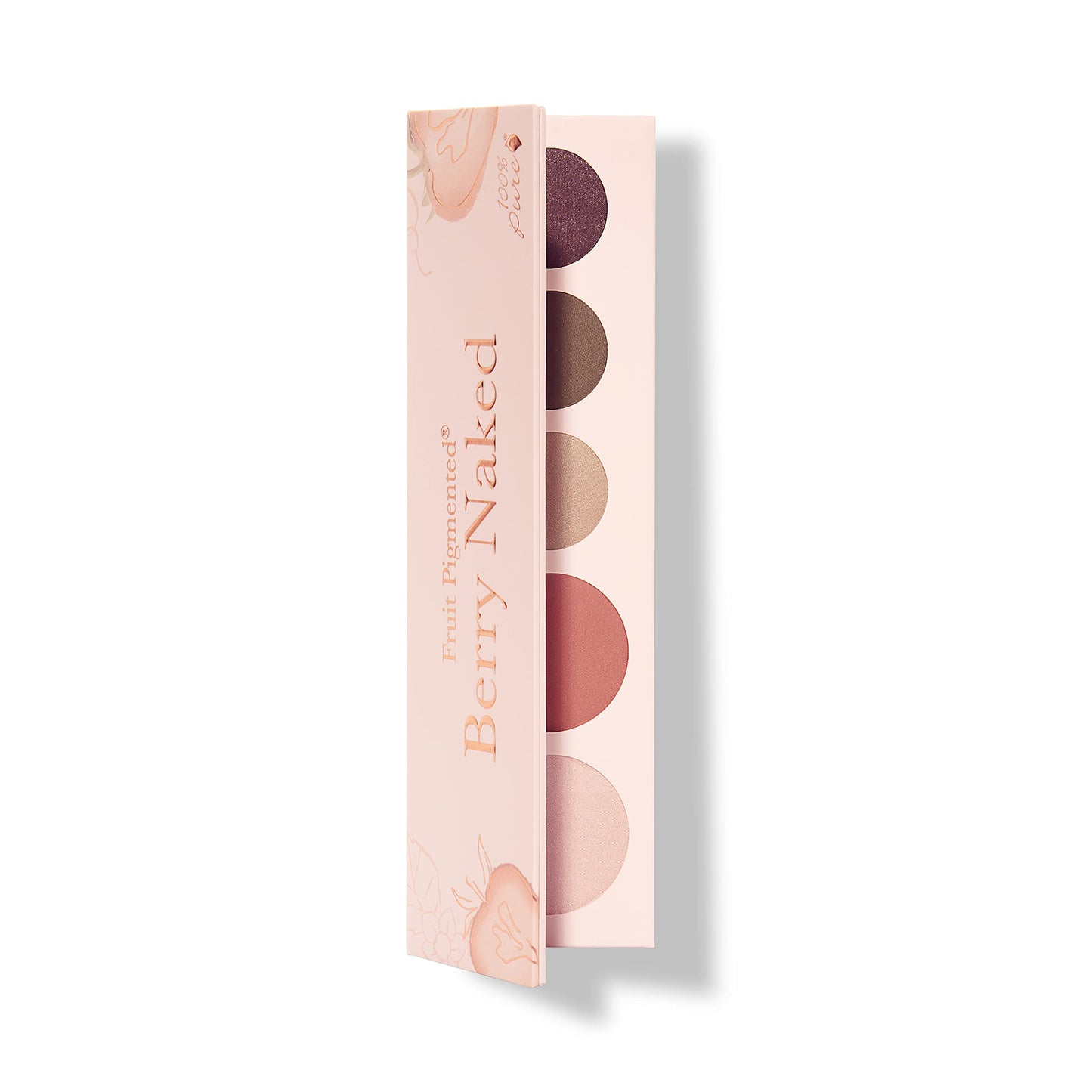 100% PURE Pretty Naked II Makeup Palette All in One Compact 3 Eyeshadow, Blush, Face Highlighter, Fruit Pigmented Natural Nude, Rose, Smokey Neutral for All Skin Types - Vegan (Nude to Smokey Tones)
