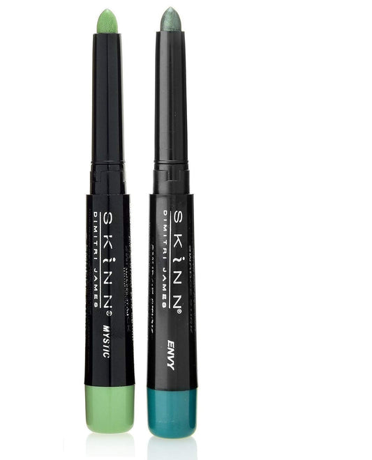 Skinn Cosmetics Smudge Stick for Eyes - Set of 2 Eye Pencils - Mystic & Envy