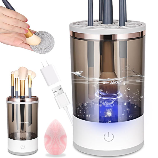 Makeup Brush Cleaner, Electric Makeup Brush Cleaner Machine Automatic Brush Cleaner Spinner Makeup Brush Tools