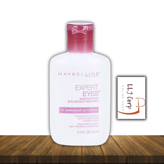 Maybelline Expert Eyes Moisturizing Eye Makeup Remover, 2.3 fl oz Pack 1 Bundle + LLJ Corp Sticker.