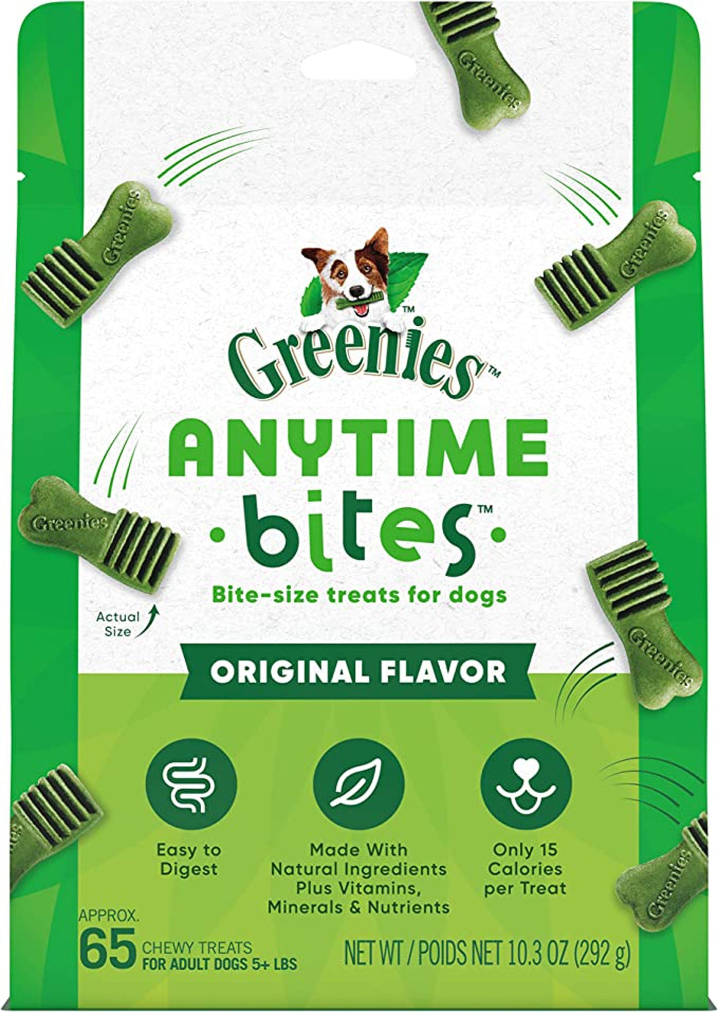 Greenies Anytime Bites Bite-Size Dog Dental Treats Original 1ea/10,3 oz