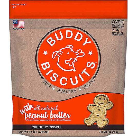 Cloud Star Dog Buddy Biscuits Peanut Butter 3,5Lb