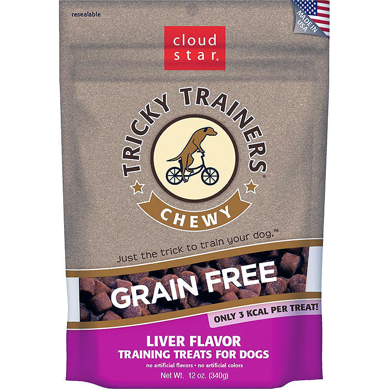 Cloud Star Dog Tricky Trainer Grain Free Chewy Liver 12oz,