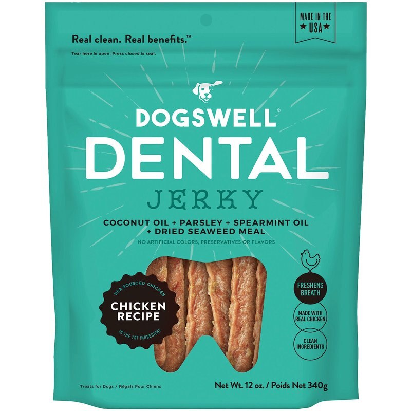 Dogswell Dog Dental Jerky Grain Free Chicken 12oz,