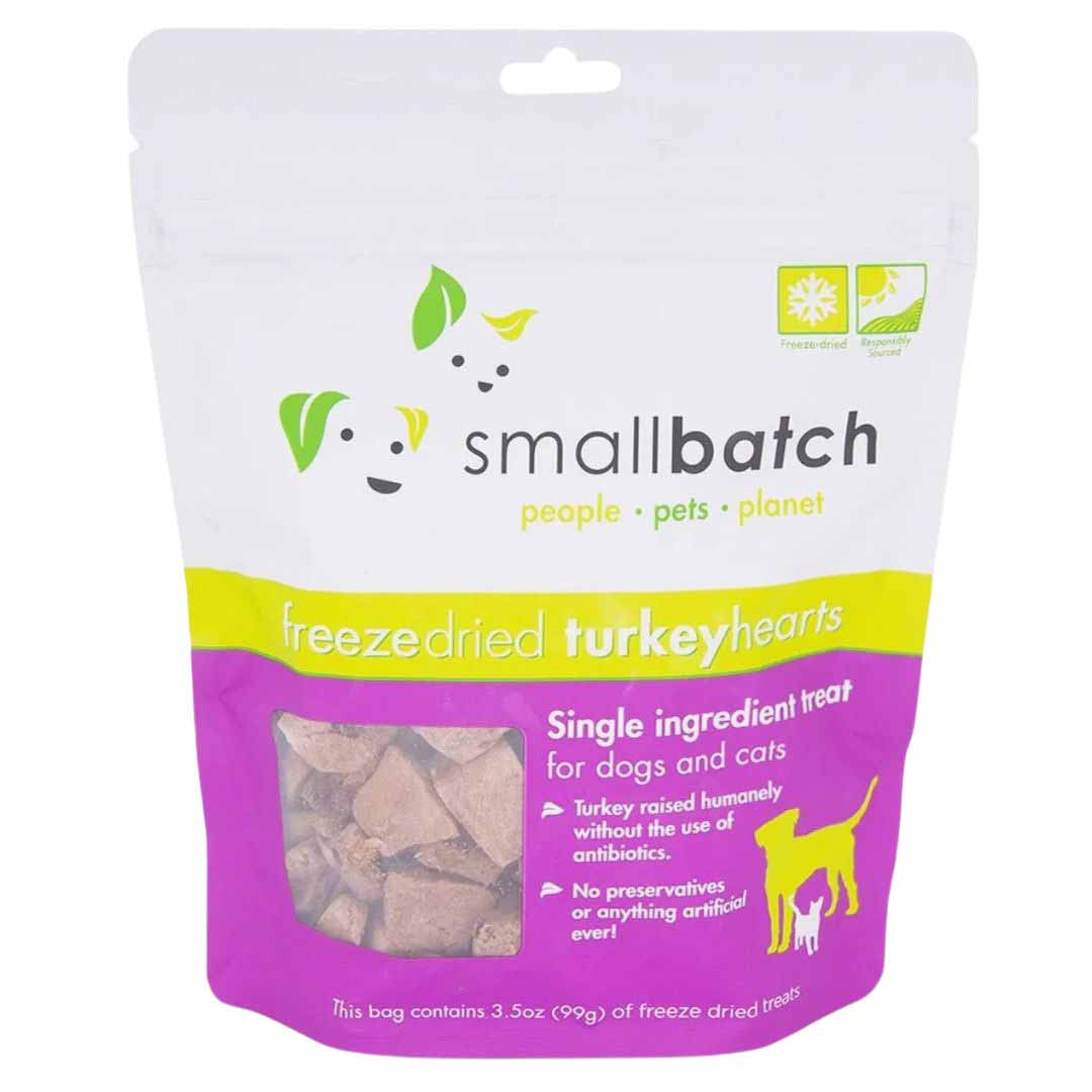 Small Batch Freeze Dried Turkey Hearts - 3,5oz,