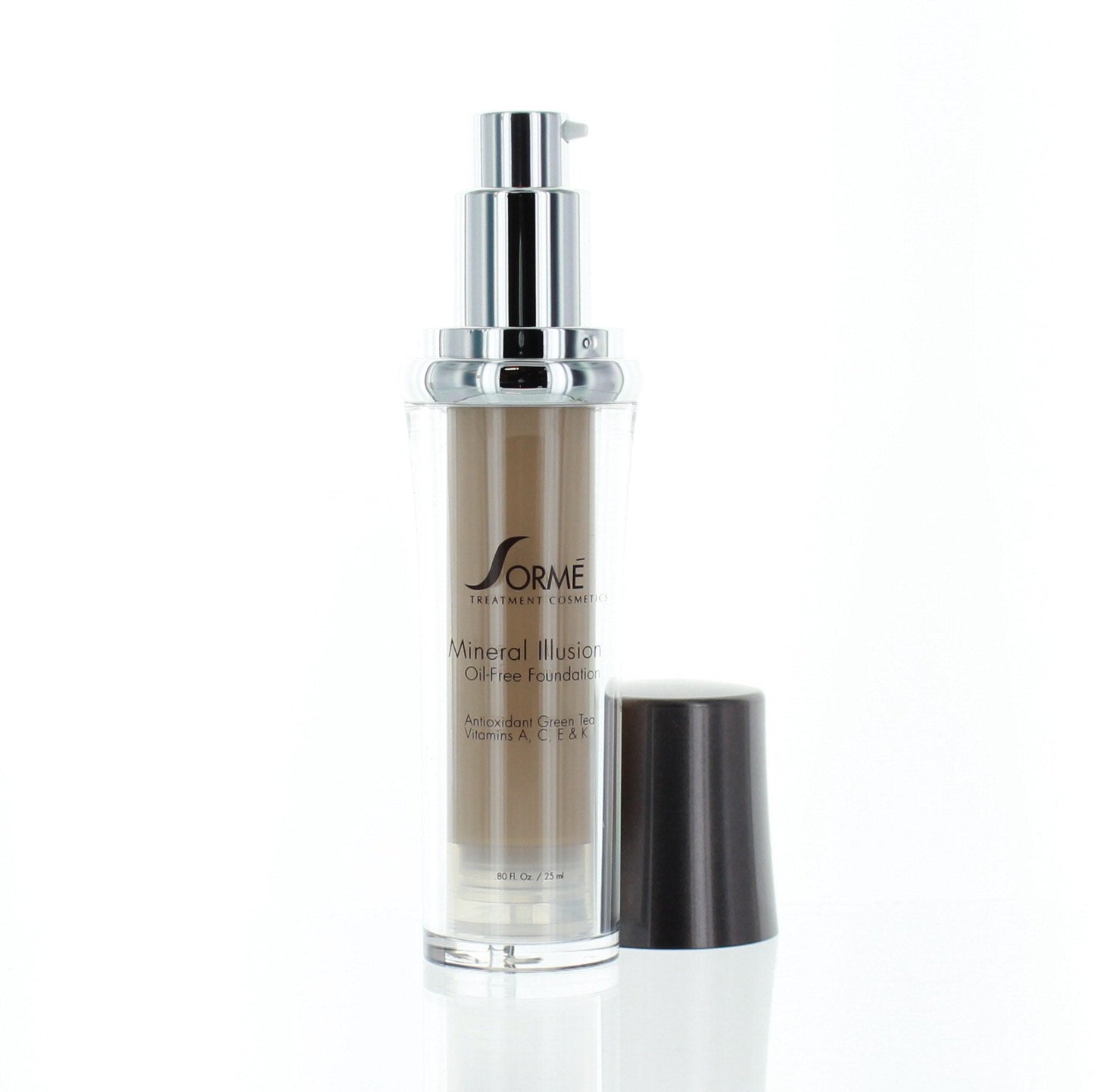 Sorme Mineral Illusion Foundation - Oil Free Liquid Foundation with non-chemical sunscreen protection, 25 ml