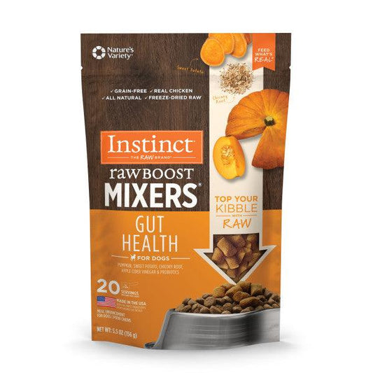 Instinct Freeze-Dried Raw Boost Mixers Grain-Free Gut Health Recipe Dog Food Topper