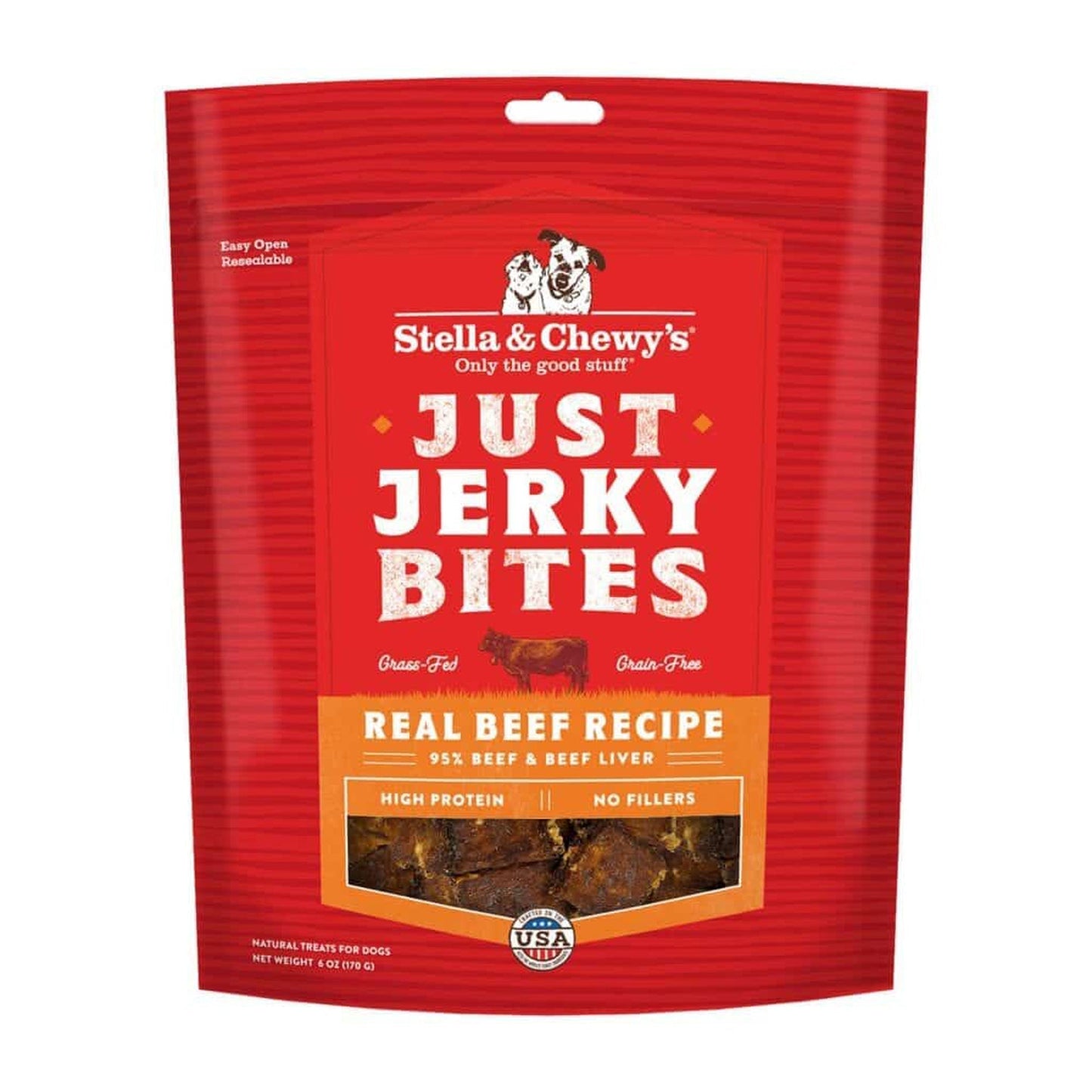 Stella And Chewys Dog Just Jerky Grain Free Beef 6 oz,