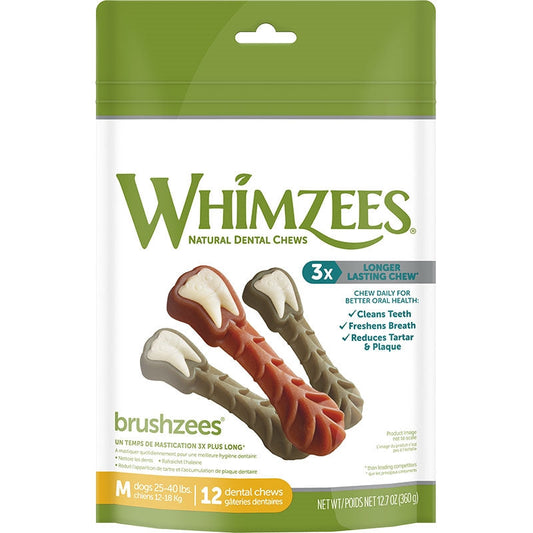 Whimzees Brushzees Medium 12,7 oz, Bag
