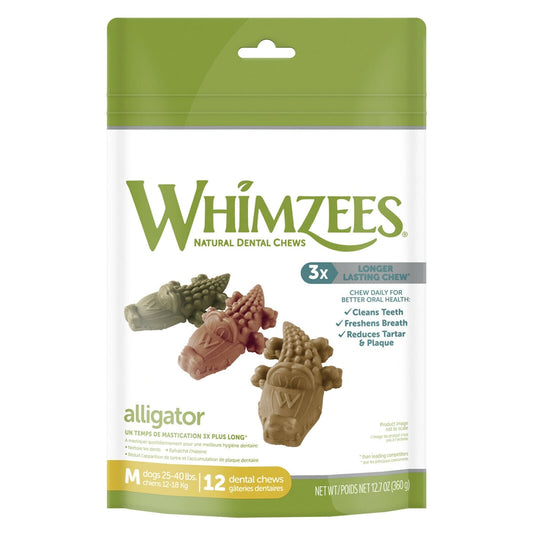 Whimzees Alligators M 12,7 oz, Bag