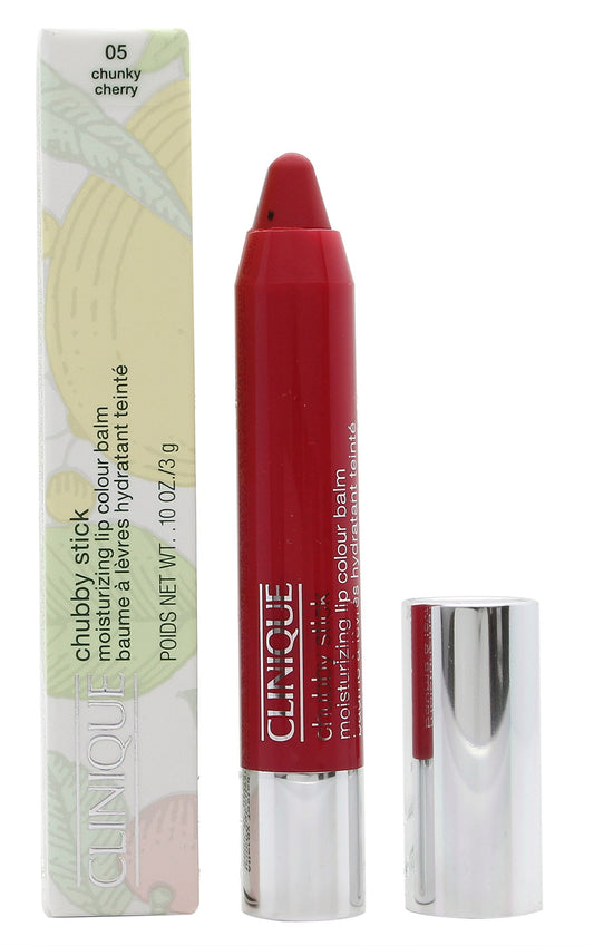Clinique Chubby Stick Moisturizing Lip Colour Balm 05 Chunky Cherry, 0.1oz, 3g