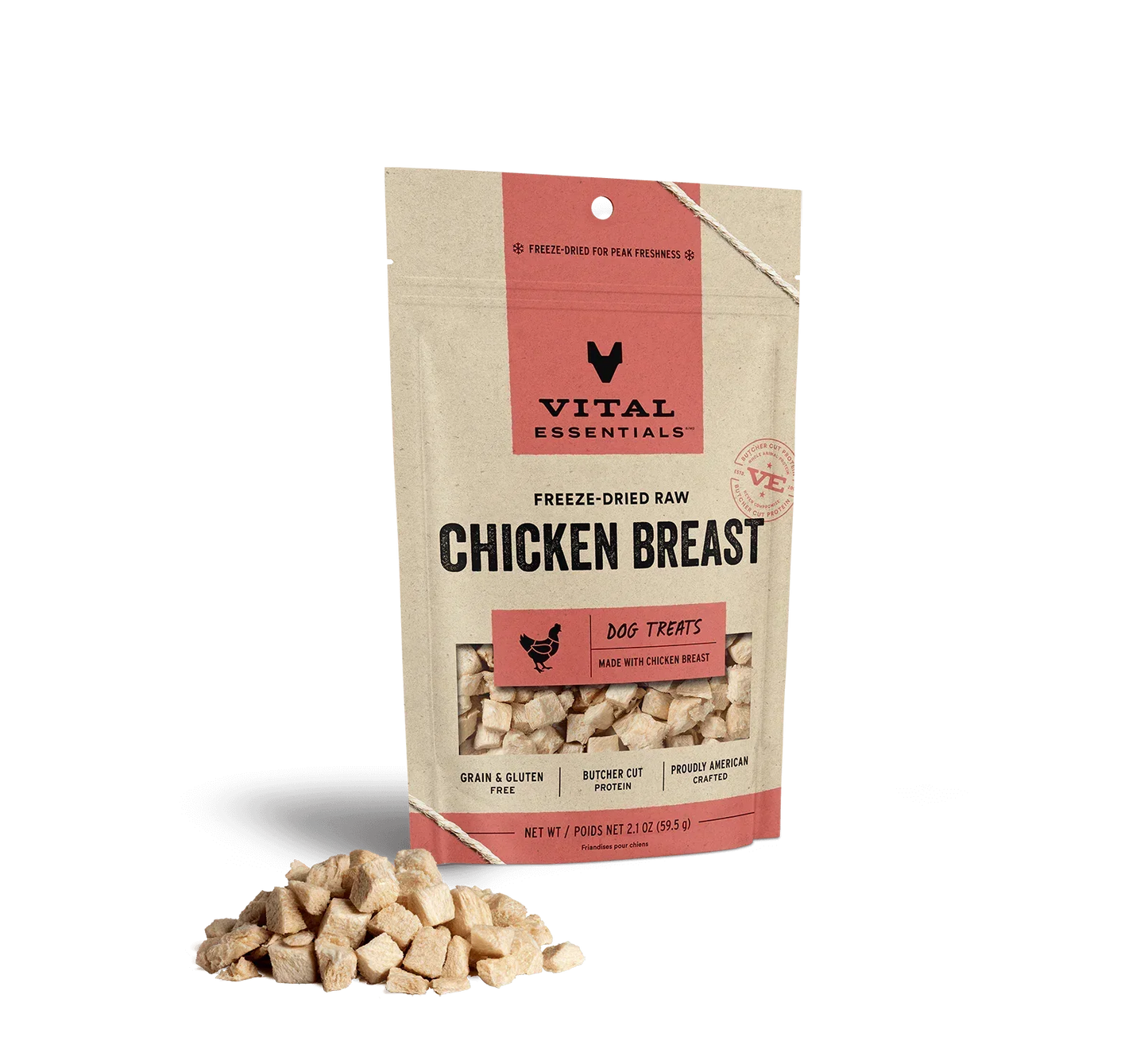 Vital Essentials Dog Freeze-Dried Treat Chicken Breast 2,1oz,