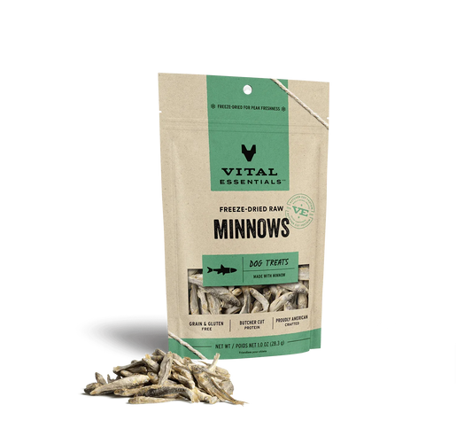 Vital Essentials Dog Freeze-Dried Treat Minnows 1oz,