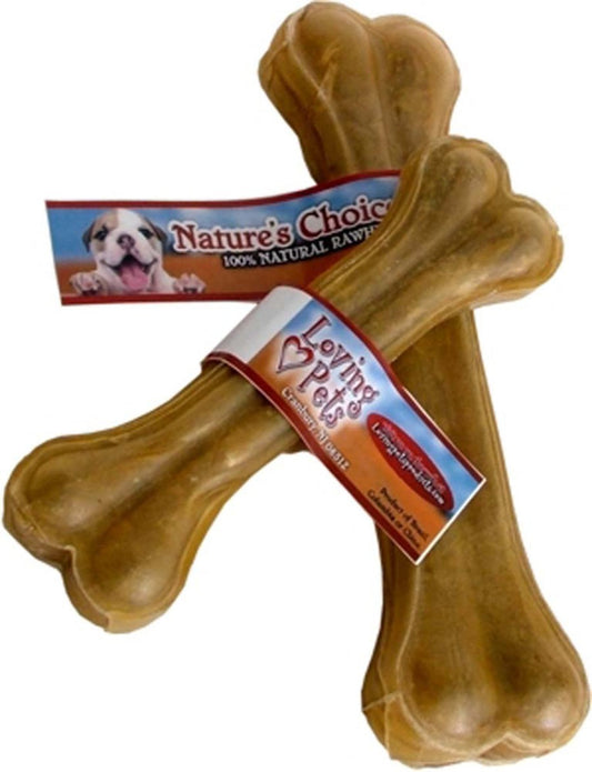 Loving Pets Pressed Rawhide Bone Dog Treat 1ea/8 in