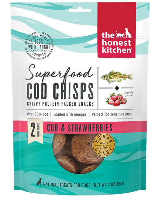 Honest Kitchen Dog Superfood Grain Free Cod Strawberry 3oz,