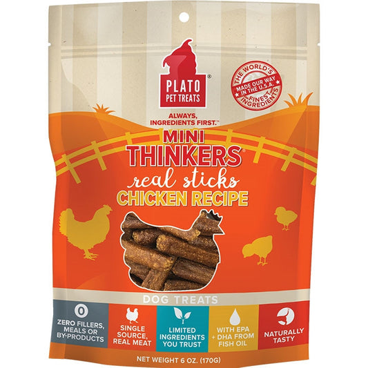 Plato Dog Mini Thinkers Chicken 6oz,