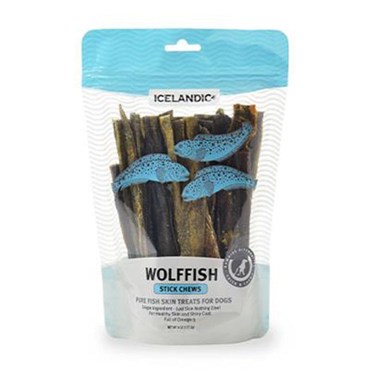 Icelandic+ Wolffish Skin Chew Stick Dog Treat 9oz,