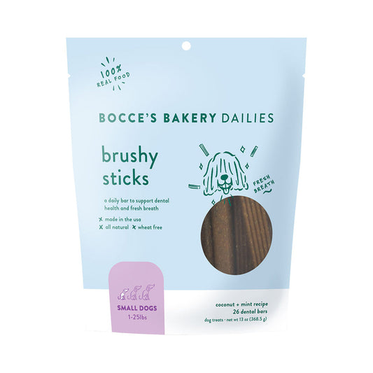 Bocces Dog Brushy Sticks Small 13oz,