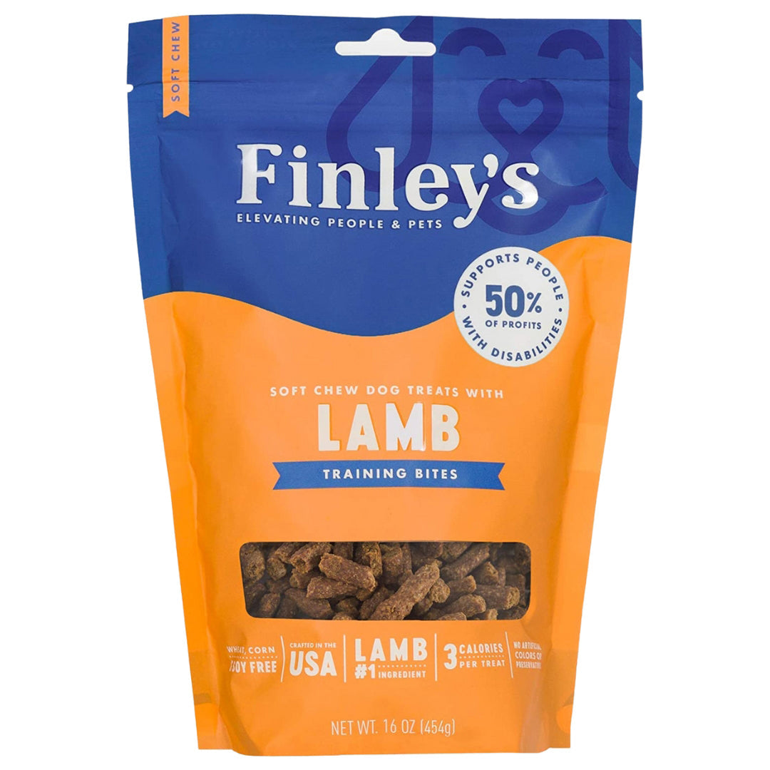 Finleys Dog Soft Chew Training Bites Lamb16oz,
