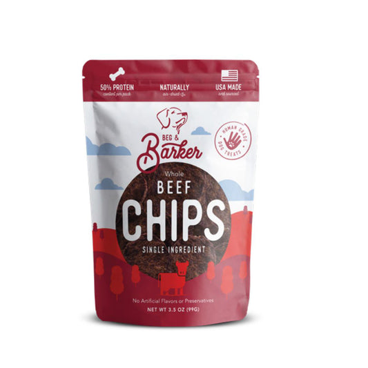 Beg & Barker Beef Heart Chips Dog Treats 3,5oz,