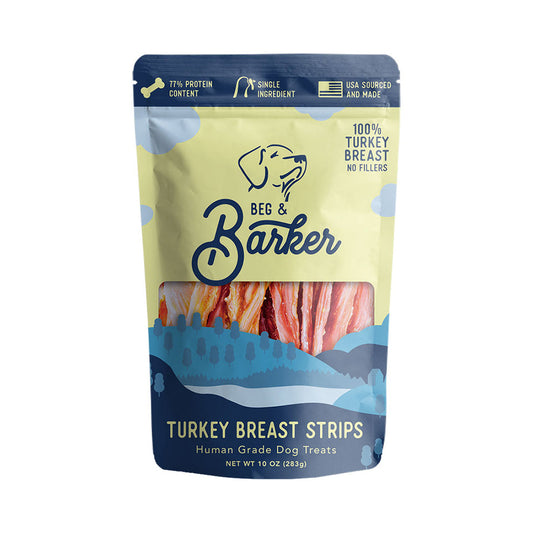 Beg & Barker Dog Strips Turkey Breast 10oz,