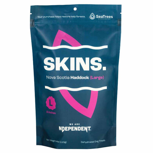 Ndependent Dog Skins Haddock Large 4oz,