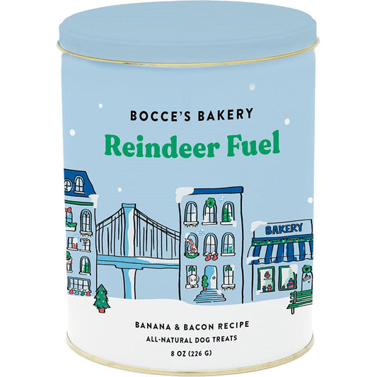 Bocces Bakery Dog Tin Reindeer 8oz,