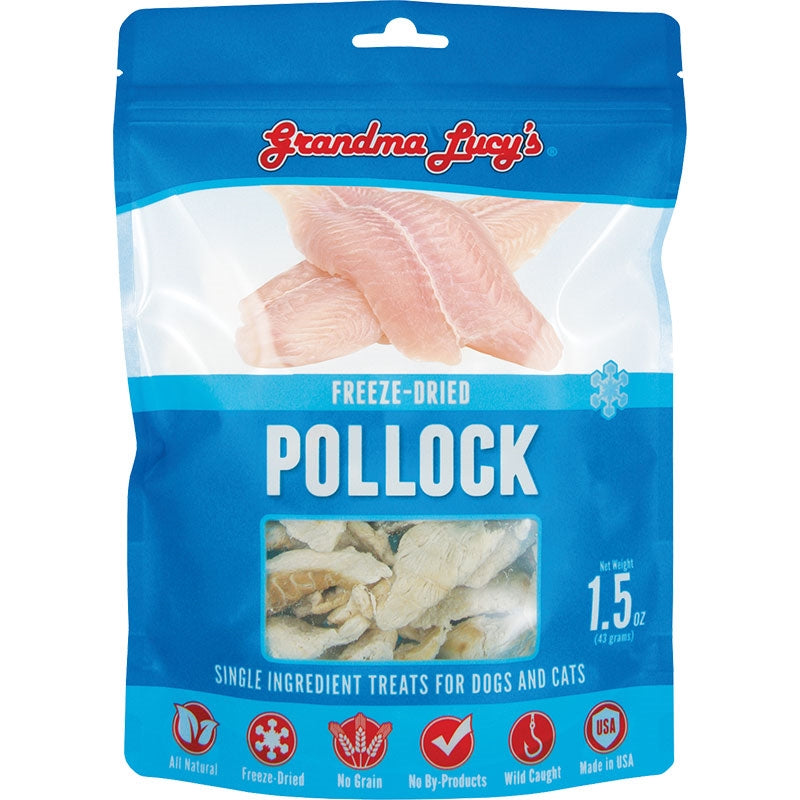 Grandma Lucys Dog Cat Freeze-Dried Singles Pollock 1,5oz,