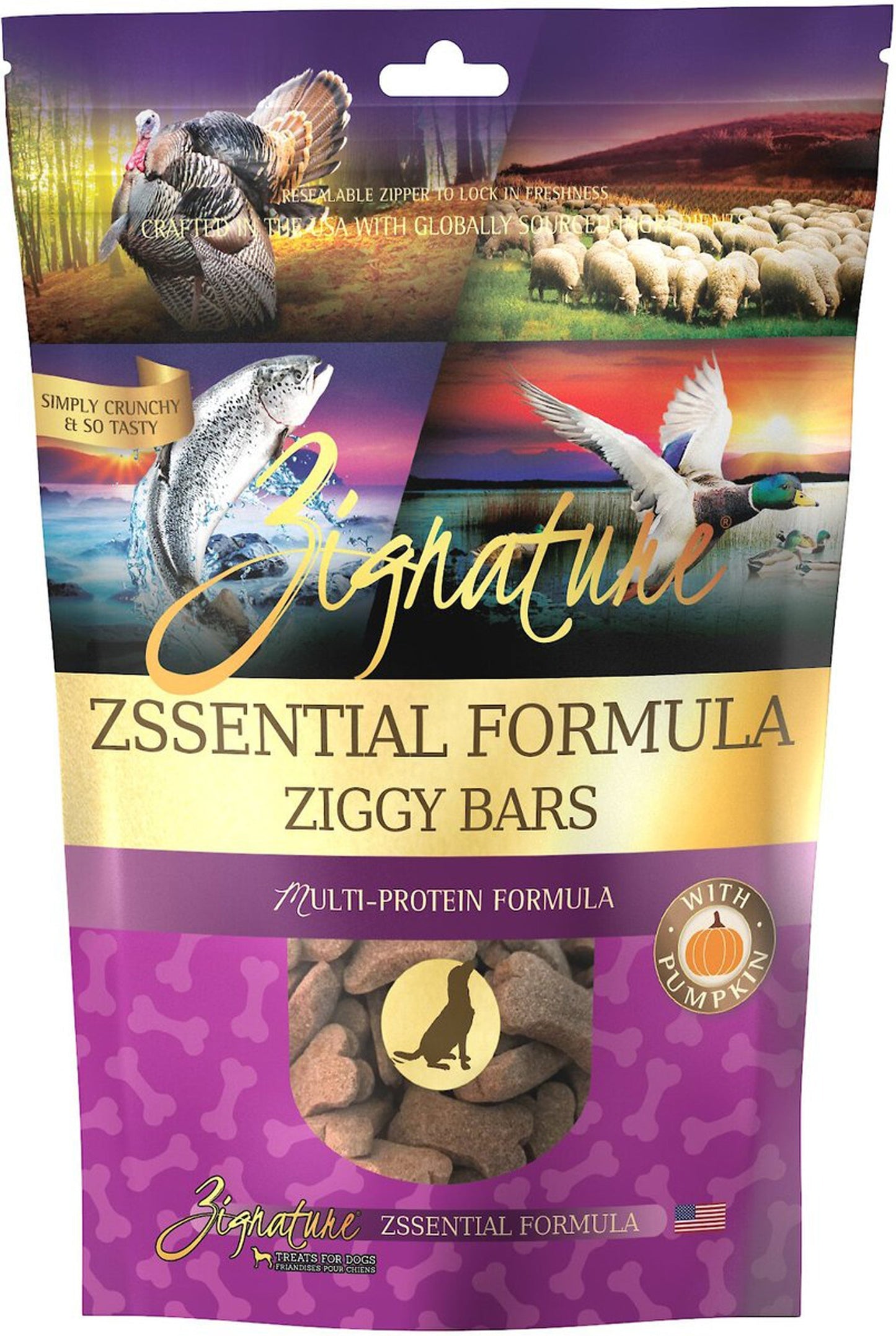 Zignature Dog Ziggy Bar Grain Free Zssential 12oz,