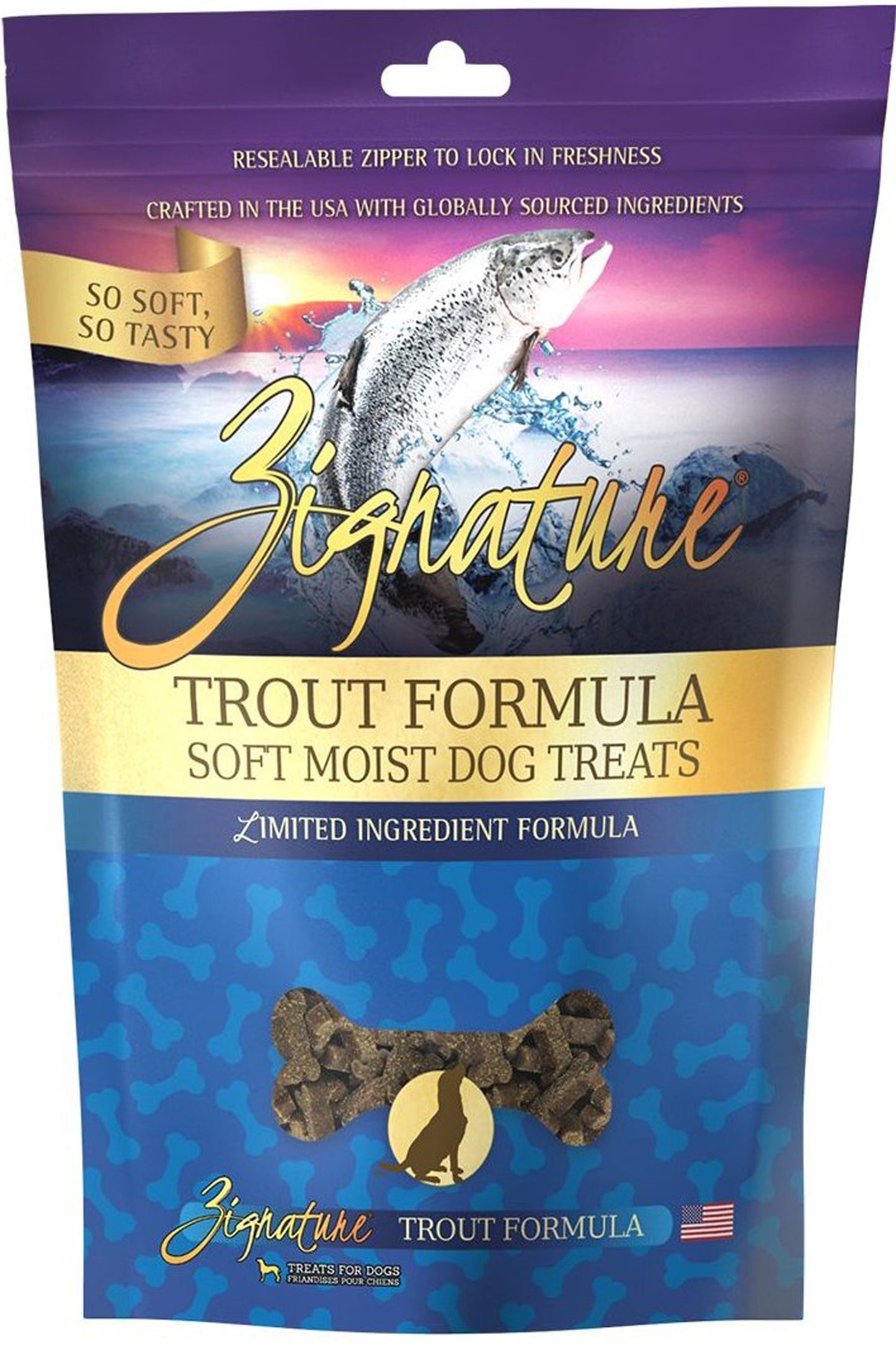 Zignature Dog 4oz, Trout Soft Moist Treat
