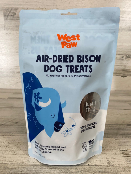 West Paw Air-Dried Bison Dog Treats 2.5oz