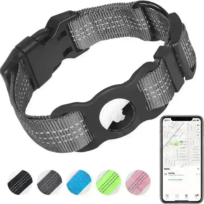 Lightweight AirTag Collar w/ Buckle - GPS Finder & Anti-Lost | GROOMY GROOMY