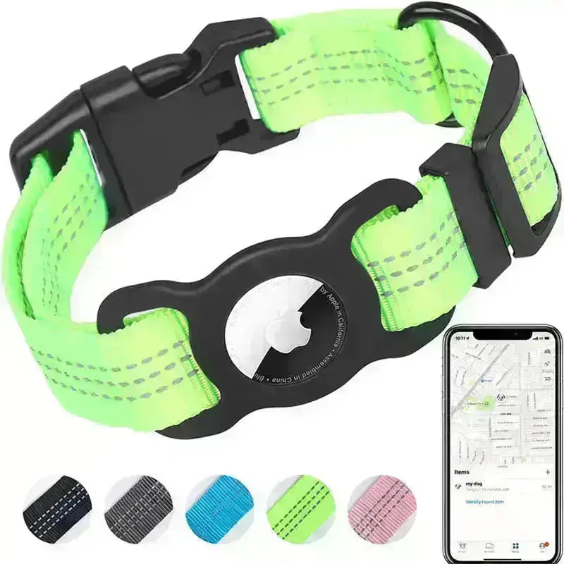 Lightweight AirTag Collar w/ Buckle - GPS Finder & Anti-Lost | GROOMY GROOMY