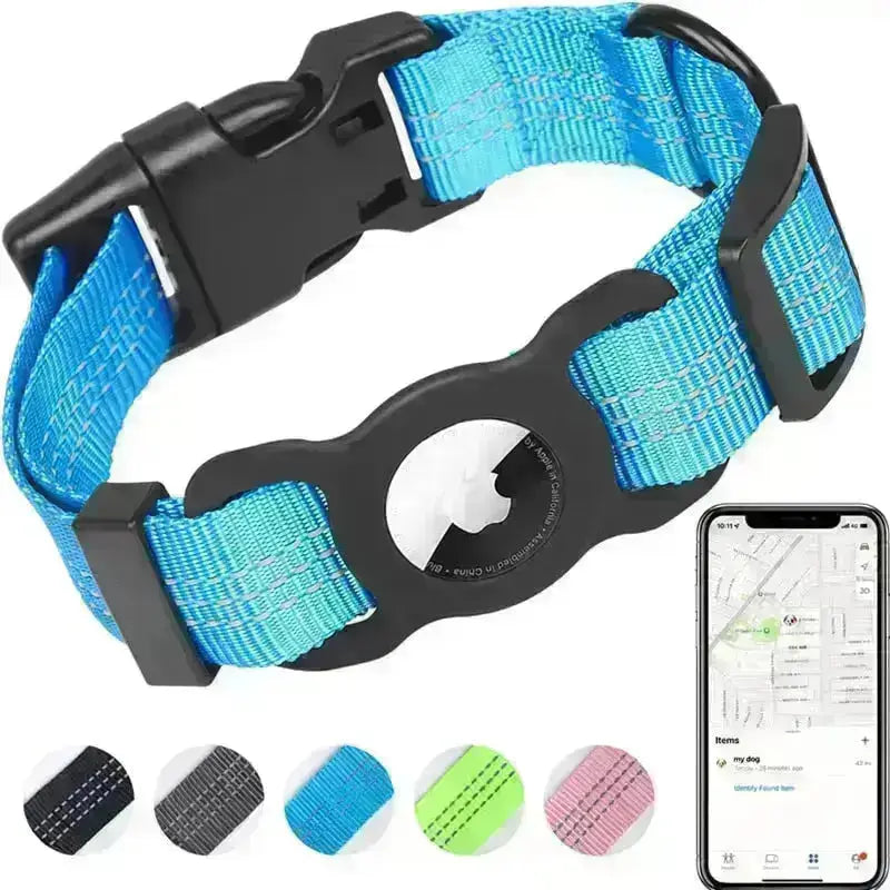 Lightweight AirTag Collar w/ Buckle - GPS Finder & Anti-Lost | GROOMY GROOMY