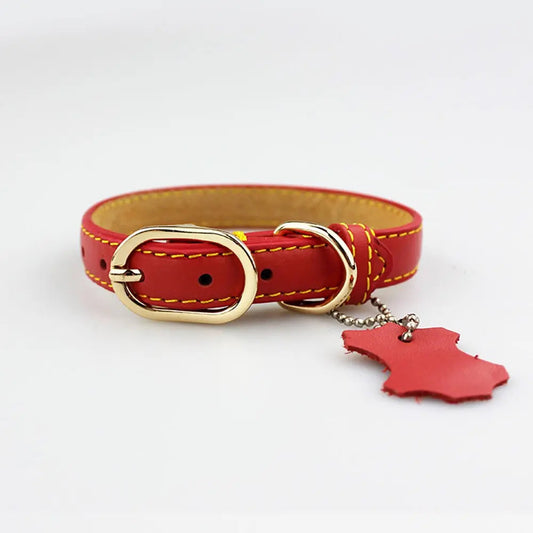 Cat Leather Collar - Premium Genuine Leather GROOMY