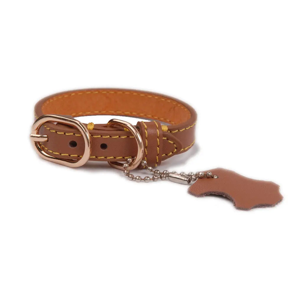Cat Leather Collar - Premium Genuine Leather GROOMY