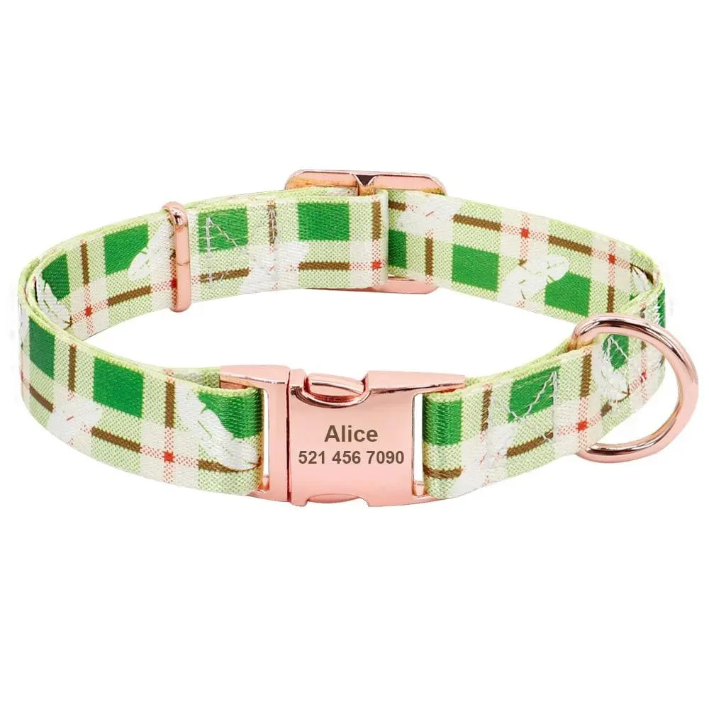 Custom Pet Collar w/ Patterns - Engrave Your Pet's ID GROOMY