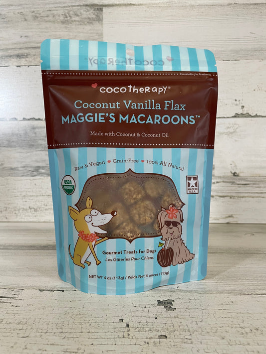 CocoTherapy Maggie's Macaroons Coconut Vanilla Flax 4oz